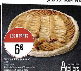 Tarte feuilletée pommes