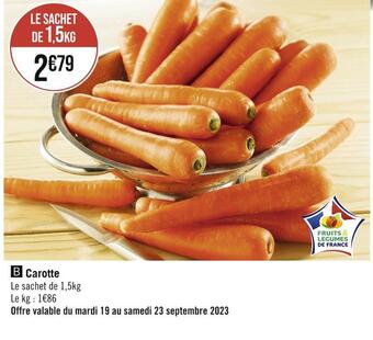 Casino Supermarchés Carotte offre