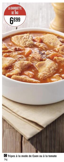 Tripes à la mode de caen ou à la tomate