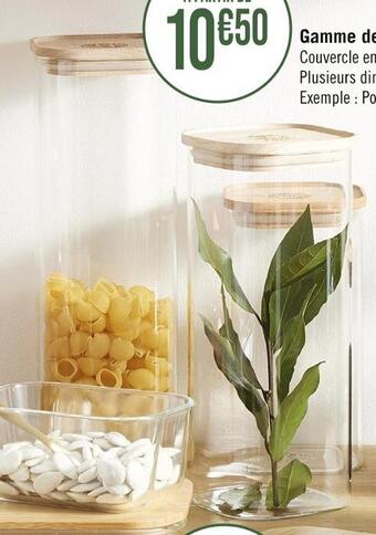 Casino Hyperfrais Gamme de pots carrés empilables en verre offre