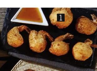 Beignets de crevettes panées