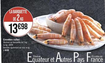 Casino Supermarchés Crevettes cuites offre