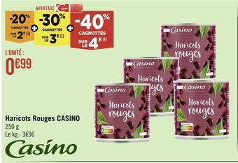 Casino Supermarchés Casino haricots rouges offre