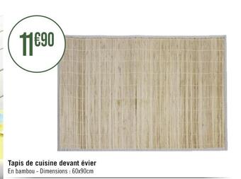 Casino Hyperfrais Tapis de cuisine devant évier offre