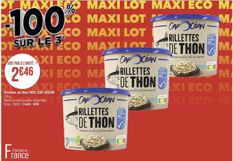 Casino Supermarchés Cap ocean rillettes de thon msc offre