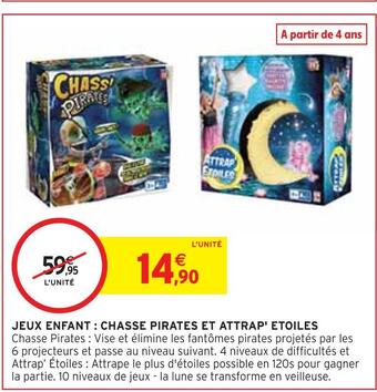 Jeux enfant : chasse pirates et attrap' etoiles