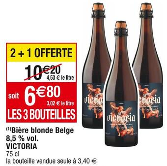 Cora Victoria bière blonde belge 8,5 % vol offre