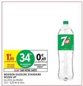 Intermarché Seven up boisson gazeuse standard offre