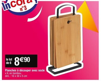 Planches à découper avec socle