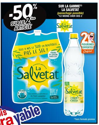 Cora x Carrefour La salvetat -50% sur le 2éme article sur la gamme la salvetat offre