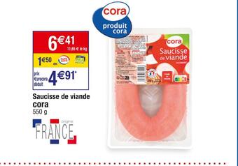 Cora Cora saucisse de viande offre
