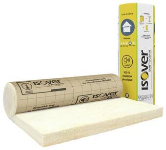 Brico Dépôt Laine de verre revêtue kraft ép. 100 mm l. 8 x l. 1,20 m offre