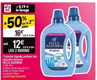 Cora x Carrefour Felce azzurra (1)lessive liquide parfum talc nouvelle formule offre