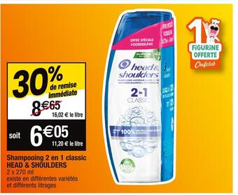Cora Head & shoulders shampooing 2 en 1 classic offre