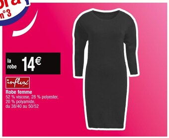 Cora x Carrefour Influx robe femme offre