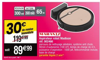 Marantz aspirateur robot madison