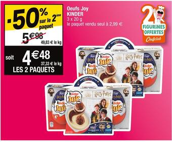 Cora x Carrefour Kinder oeufs joy offre