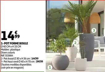 Auchan pot Forme Boule offre