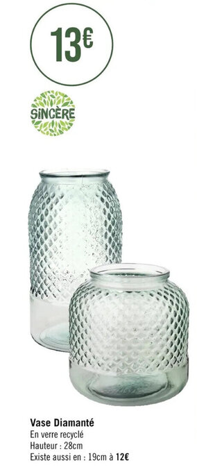 Casino Supermarchés Vase Diamanté offre