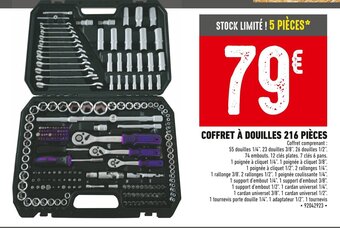 Batkor COFFRET À DOUILLES 216 PIÈCES offre