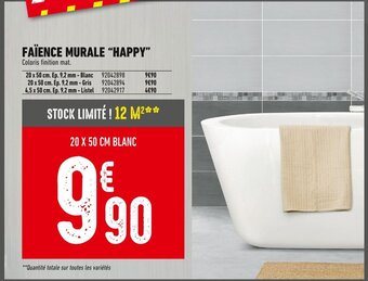 FAÏENCE MURALE "HAPPY"