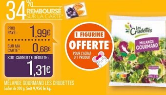 Match MÉLANGE GOURMAND LES CRUDETTES offre