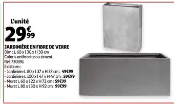 Auchan Jardinière Fibre De Verre offre