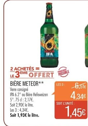 Match BIÈRE METEOR** offre