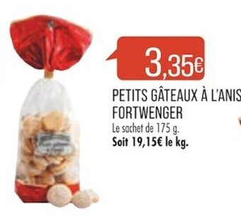 Match PETITS GÂTEAUX À L'ANIS FORTWENGER offre