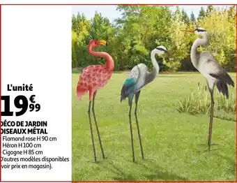 Auchan Déco De Jardin Diseaux métal offre