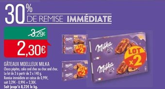 Match GÂTEAUX MOELLEUX MILKA offre