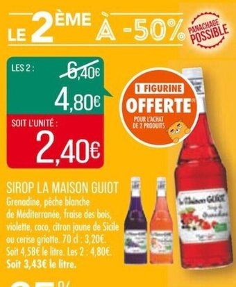 Match SIROP LA MAISON GUIOT offre