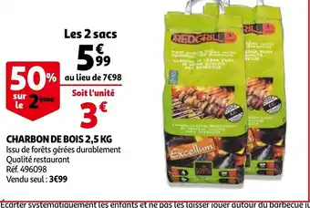 Auchan Charbon De Bois 2.5 Kg offre