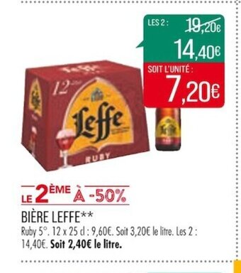 Match BIÈRE LEFFE** offre