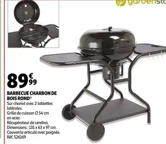 Auchan Barbecue charbon DE bois Rond offre