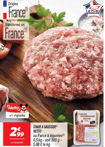 Netto CHAIR A SAUCISSE NETTO offre