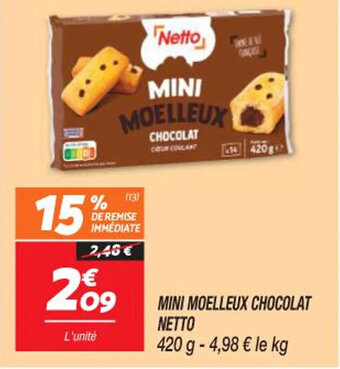 MINI MOELLEUX CHOCOLAT NETTO
