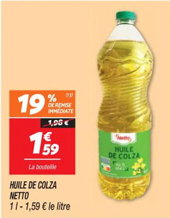 Netto HUILE DE COLZA NETTO offre