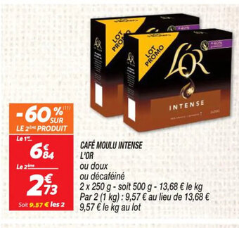 Netto CAFÉ MOULU L'OR offre