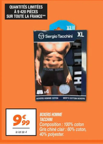 Netto BOXERS HOMME TACCHINI offre