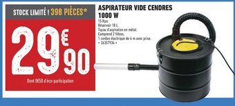 ASPIRATEUR VIDE CENDRES