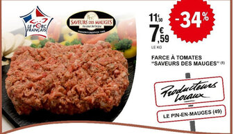 E.Leclerc FARCE À TOMATES SAVEURS DES MAUGES offre