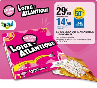 E.Leclerc LE JEU DE LA LOIRE-ATLANTIQUE JEU BORDIER offre