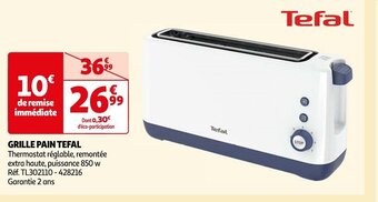 Auchan GRILLE PAIN TEFAL offre
