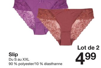 Zeeman Slip offre