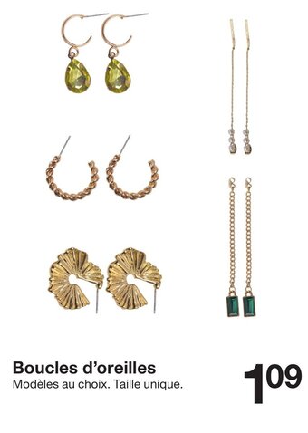 Zeeman Boucles d'oreilles offre