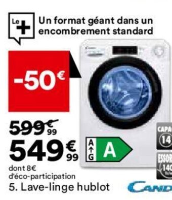 Lave-linge hublot CANDY