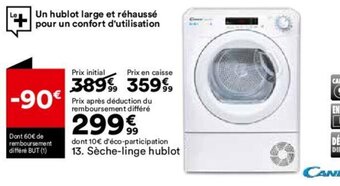BUT Sèche-linge hublot offre
