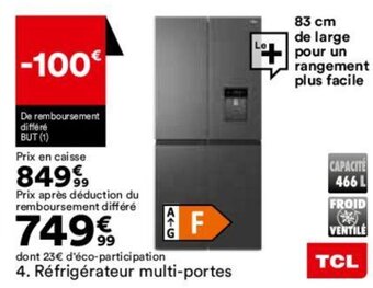 BUT Réfrigérateur multi-portes offre