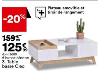BUT Table basse Cleo offre
